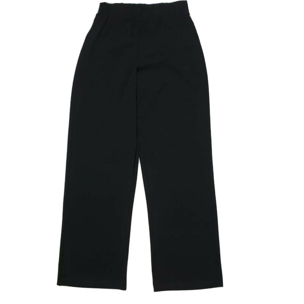 Susan Graver Style Pants Womens Size S Small Solid All‎ Black Butterknit Pull On